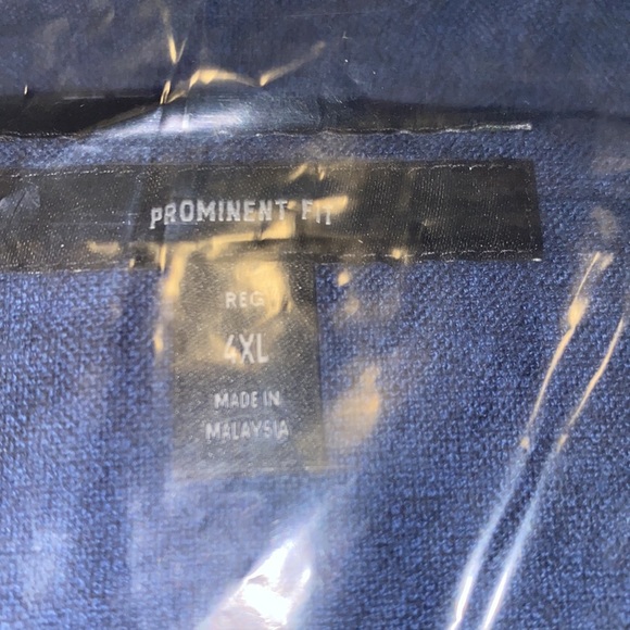 Bobobos, new in packaging, blue, button down, collared 4XL shirt. Never opened. - Picture 4 of 5